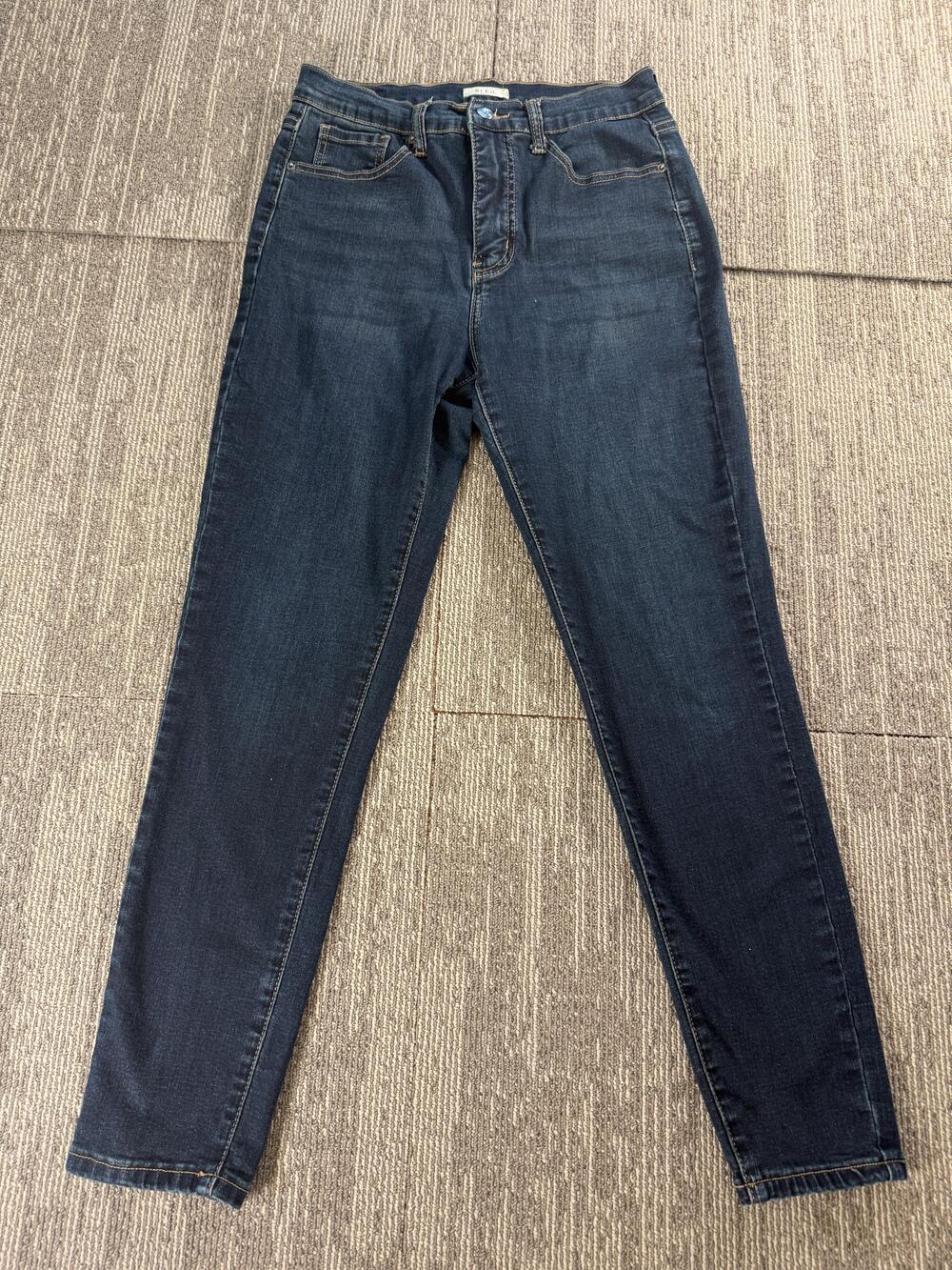 Bleu Jeans Womens 10 Blue Dark Wash Skinny Slim Stretch 5 Pocket Denim Pants